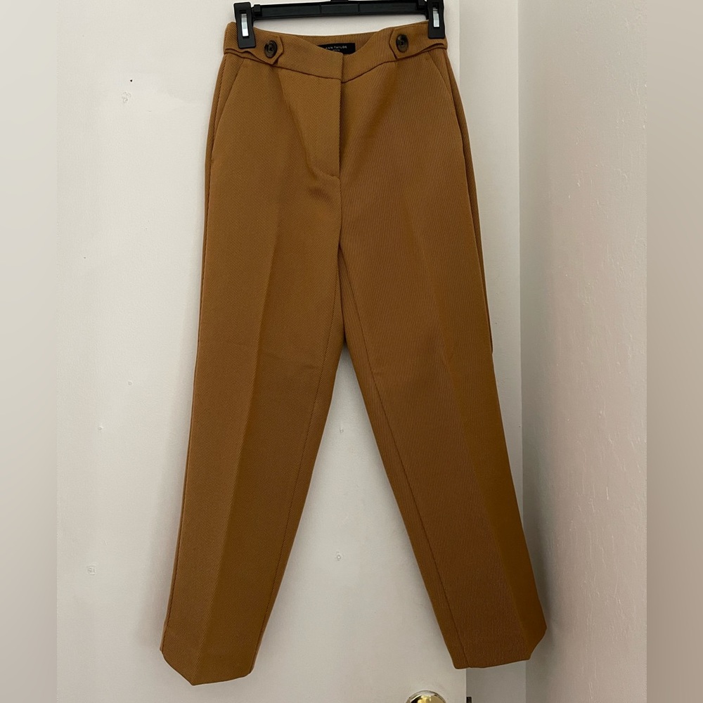 Ann Taylor Toffee High Rise Ankle Pants